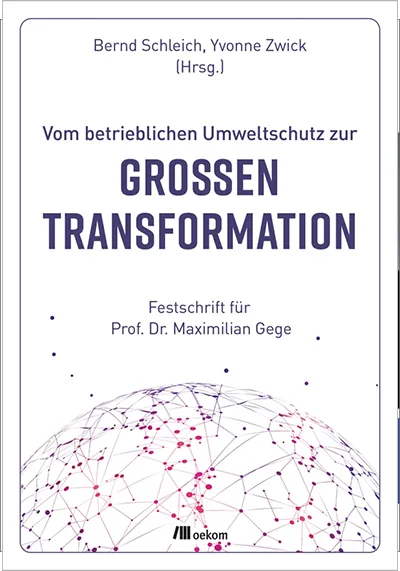 Buchcover: Vom betrieblichen Umweltschutz zur großen Transformation
